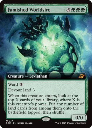 Famished Worldsire (Extended Art) (EOE-341) - Edge of Eternities - Magic The Gathering
