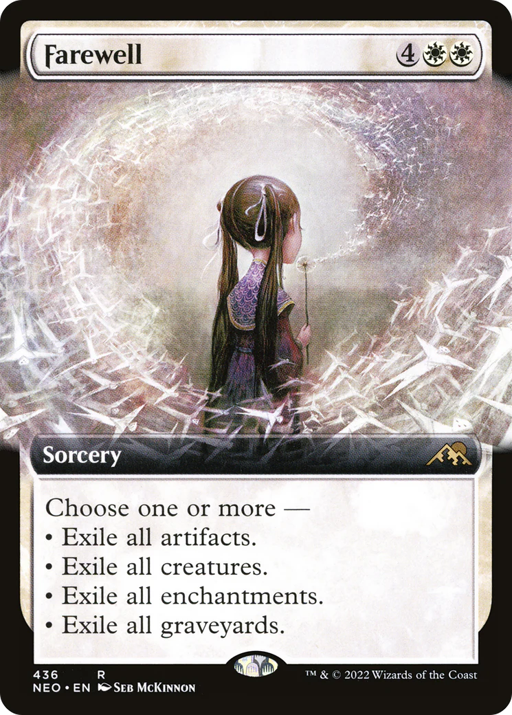 Farewell (Extended Art) (NEO-436) - Kamigawa: Neon Dynasty - Magic The Gathering