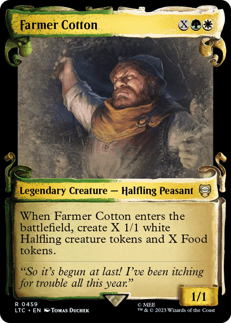 Farmer Cotton (Showcase Scrolls) (LTC-459) - Tales of Middle-earth Commander - Magic The Gathering