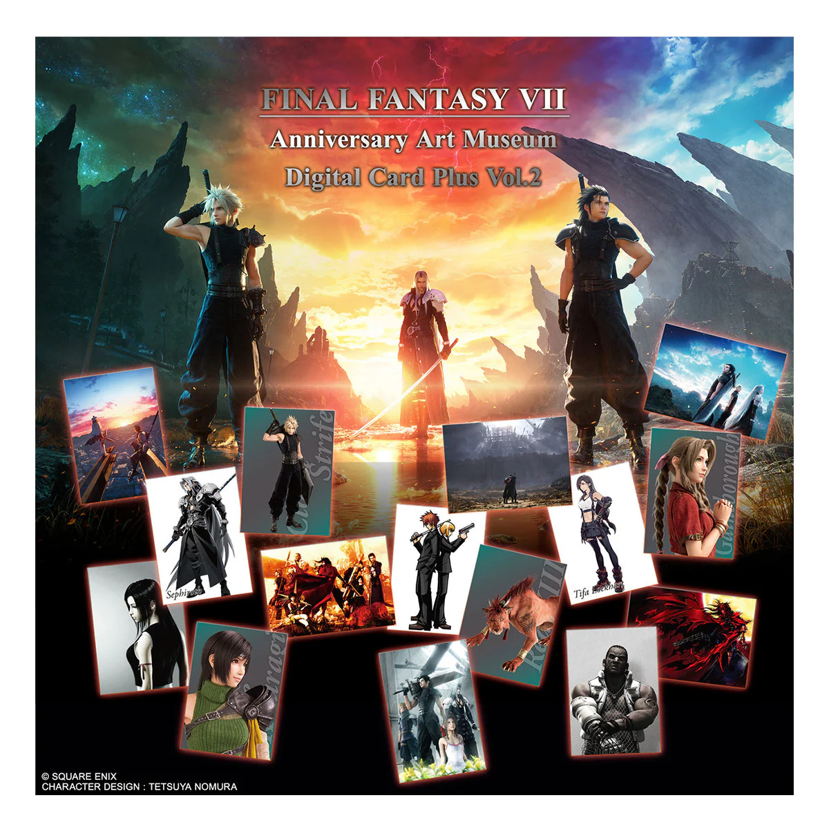 Final Fantasy VII Anniversary Art Museum Digital Card Plus Vol. 2 (Display 20 Packs)