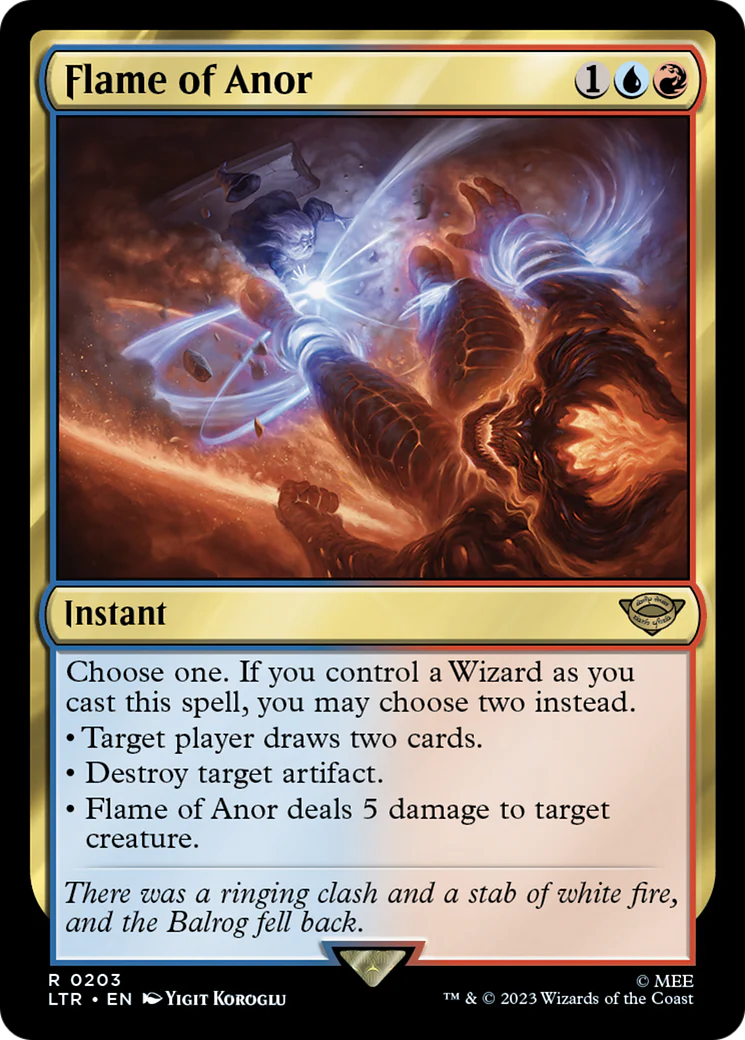 FOIL Flame of Anor (LTR-203) - The Lord of the Rings: Tales of Middle-earth - Magic The Gathering