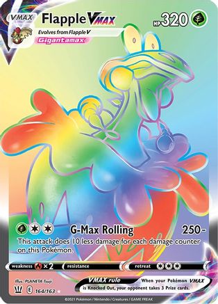 Flapple VMAX 164/163 - Pokemon Battle Styles Holofoil