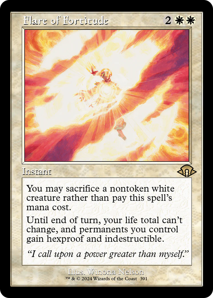 Flare of Fortitude (Retro Frame) (MH3-391) - Modern Horizons 3 - Magic The Gathering
