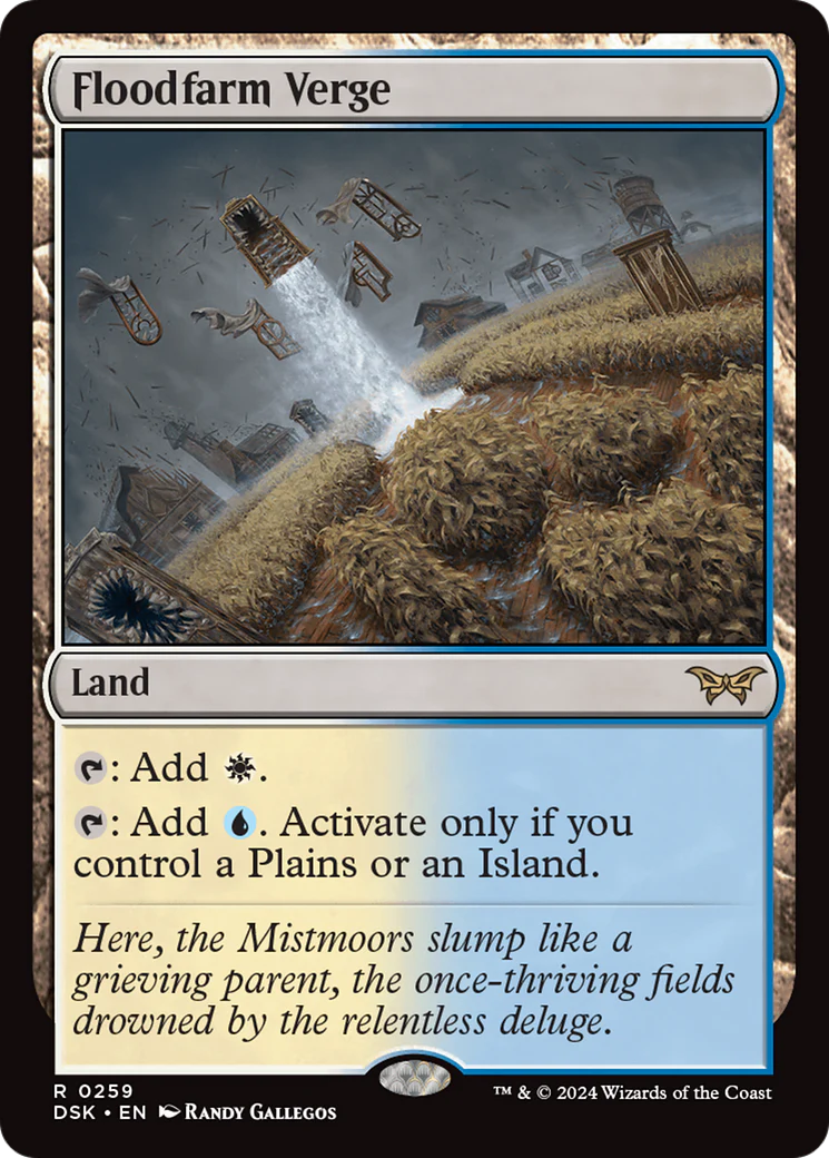 FOIL Floodfarm Verge (DSK-259) - Duskmourn: House of Horror - Magic The Gathering