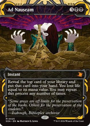FOIL Ad Nauseam (SOA-025) - Secrets of Strixhaven: Mystical Archive - Magic The Gathering