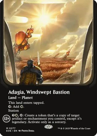 FOIL Adagia, Windswept Bastion (Borderless) (EOE-277) - Edge of Eternities - Magic The Gathering