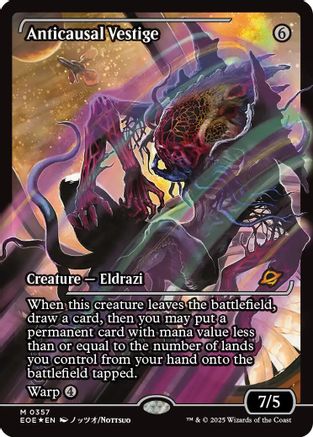 FOIL Anticausal Vestige (Showcase) (EOE-357) - Edge of Eternities - Magic The Gathering