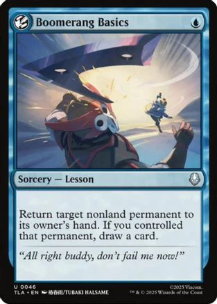 FOIL Boomerang Basics (TLA-046) - Avatar: The Last Airbender - Magic The Gathering