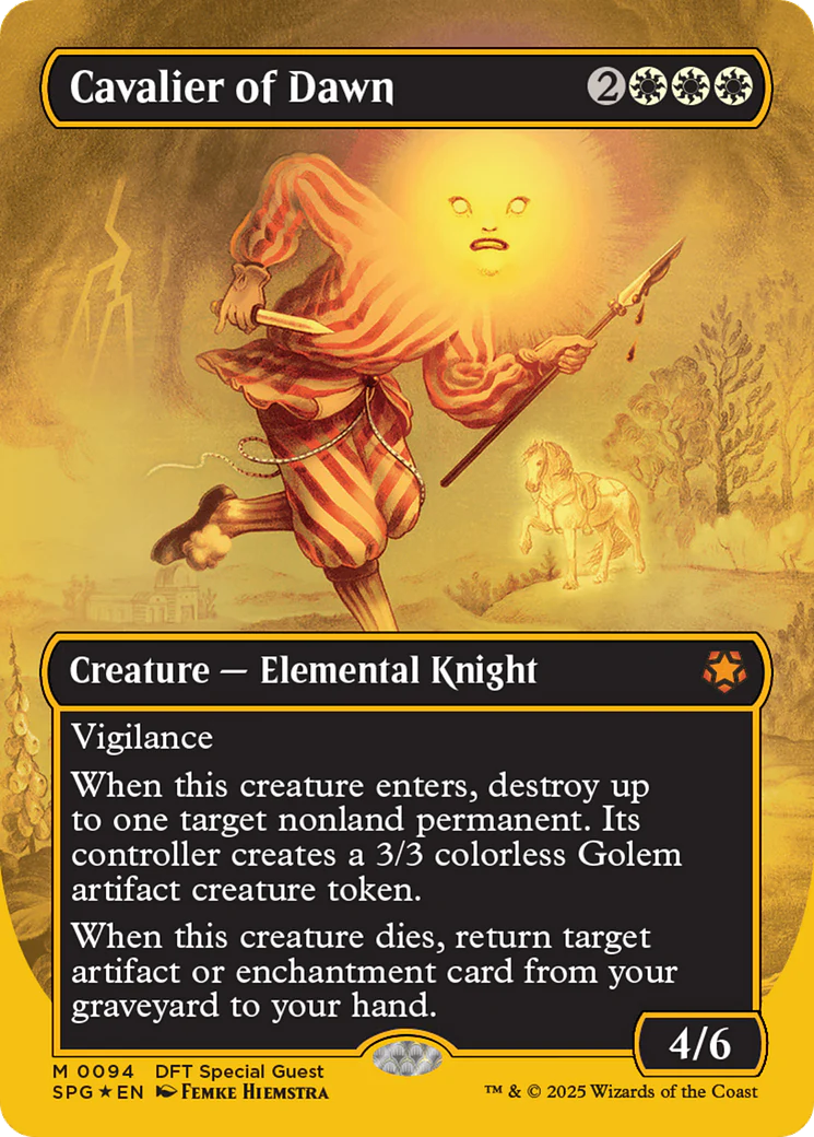FOIL Cavalier of Dawn (SPG-094) - Special Guests - Magic The Gathering