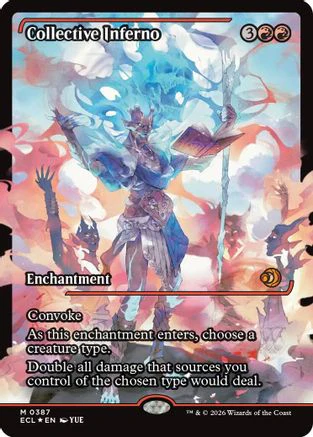 FOIL Collective Inferno (Showcase) (ECL-387) - Lorwyn Eclipsed - Magic The Gathering