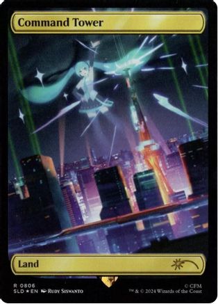 FOIL Command Tower (0806) (Rainbow Foil) (SLD-806) - Secret Lair Drop Series - Magic The Gathering