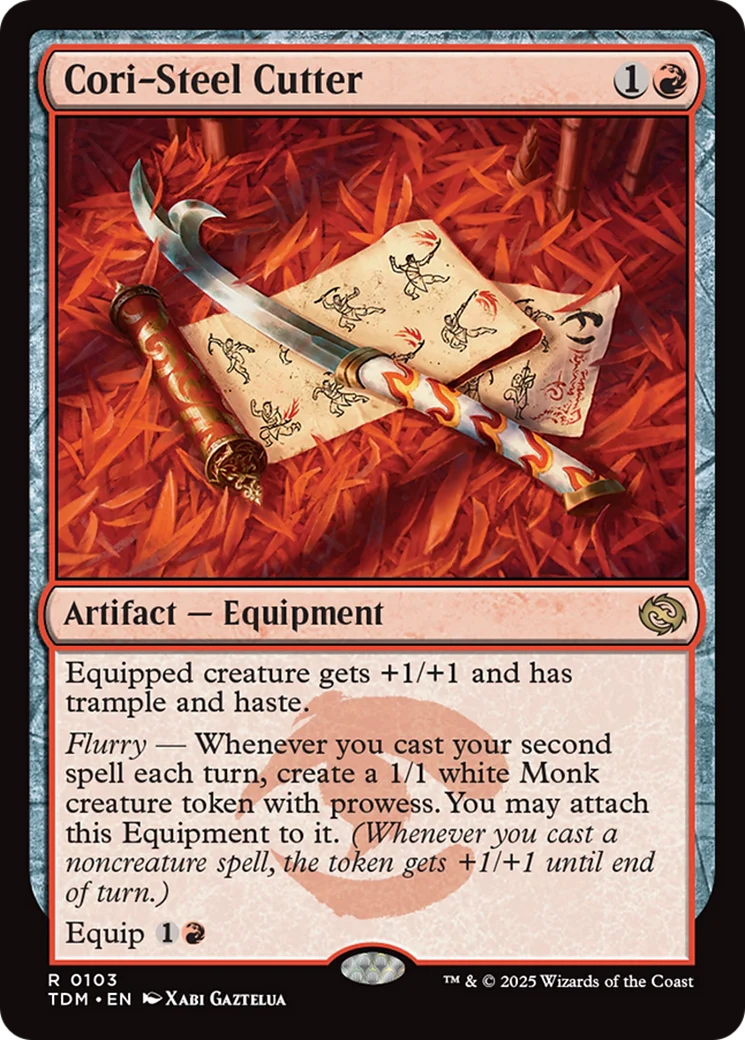 FOIL Cori-Steel Cutter (TDM-103) - Tarkir: Dragonstorm - Magic The Gathering