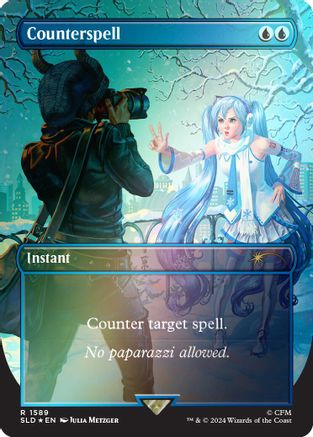 FOIL Counterspell (1589) (Rainbow Foil) (SLD-1589) - Secret Lair Drop Series - Magic The Gathering