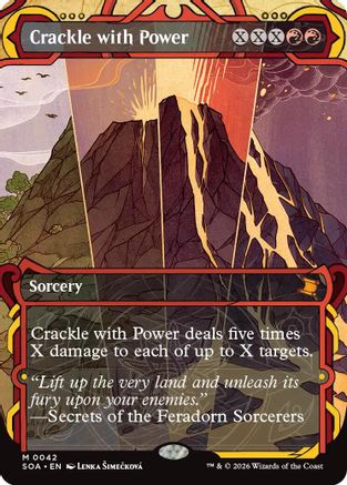 FOIL Crackle with Power (SOA-042) - Secrets of Strixhaven: Mystical Archive - Magic The Gathering