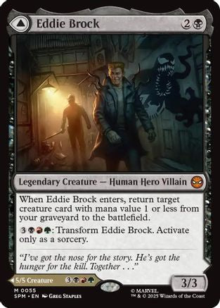 FOIL Eddie Brock (SPM-055) - Marvel's Spider-Man - Magic The Gathering