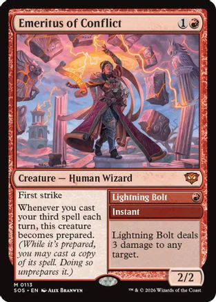 FOIL Emeritus of Conflict (SOS-113) - Secrets of Strixhaven - Magic The Gathering
