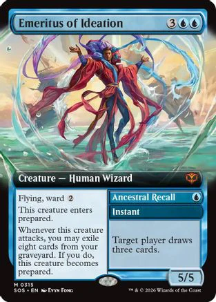 FOIL Emeritus of Ideation (Extended Art) (SOS-315) - Secrets of Strixhaven - Magic The Gathering
