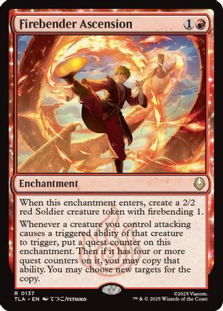 FOIL Firebender Ascension (TLA-137) - Avatar: The Last Airbender - Magic The Gathering
