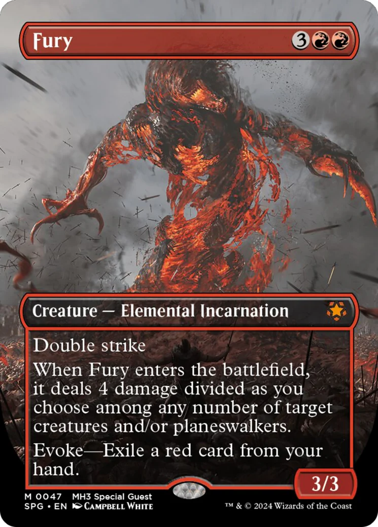 FOIL Fury (Borderless) (SPG-047) - Special Guests - Magic The Gathering