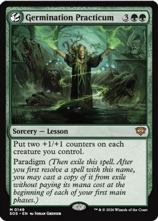 FOIL Germination Practicum (SOS-149) - Secrets of Strixhaven - Magic The Gathering