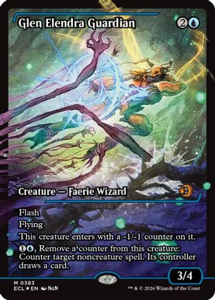FOIL Glen Elendra Guardian (0383) (Showcase) (ECL-383) - Lorwyn Eclipsed - Magic The Gathering