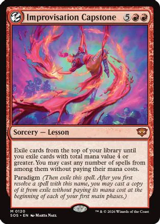 FOIL Improvisation Capstone (SOS-120) - Secrets of Strixhaven - Magic The Gathering