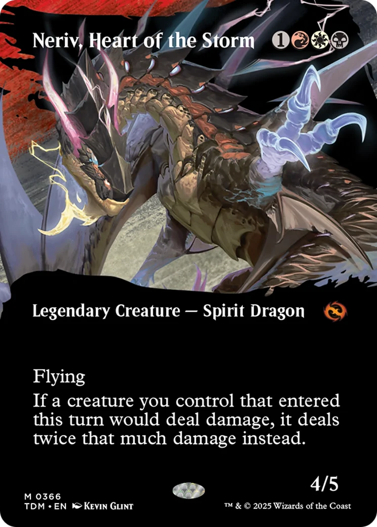 FOIL Neriv, Heart of the Storm (TDM-366) - Tarkir: Dragonstorm - Magic The Gathering