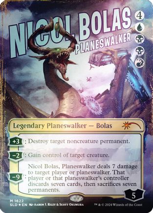 FOIL Nicol Bolas, Planeswalker (Rainbow Foil) (SLD-1622) - Secret Lair Drop Series - Magic The Gathering