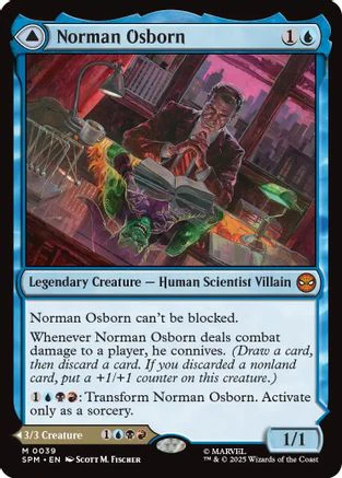 FOIL Norman Osborn (SPM-039) - Marvel's Spider-Man - Magic The Gathering