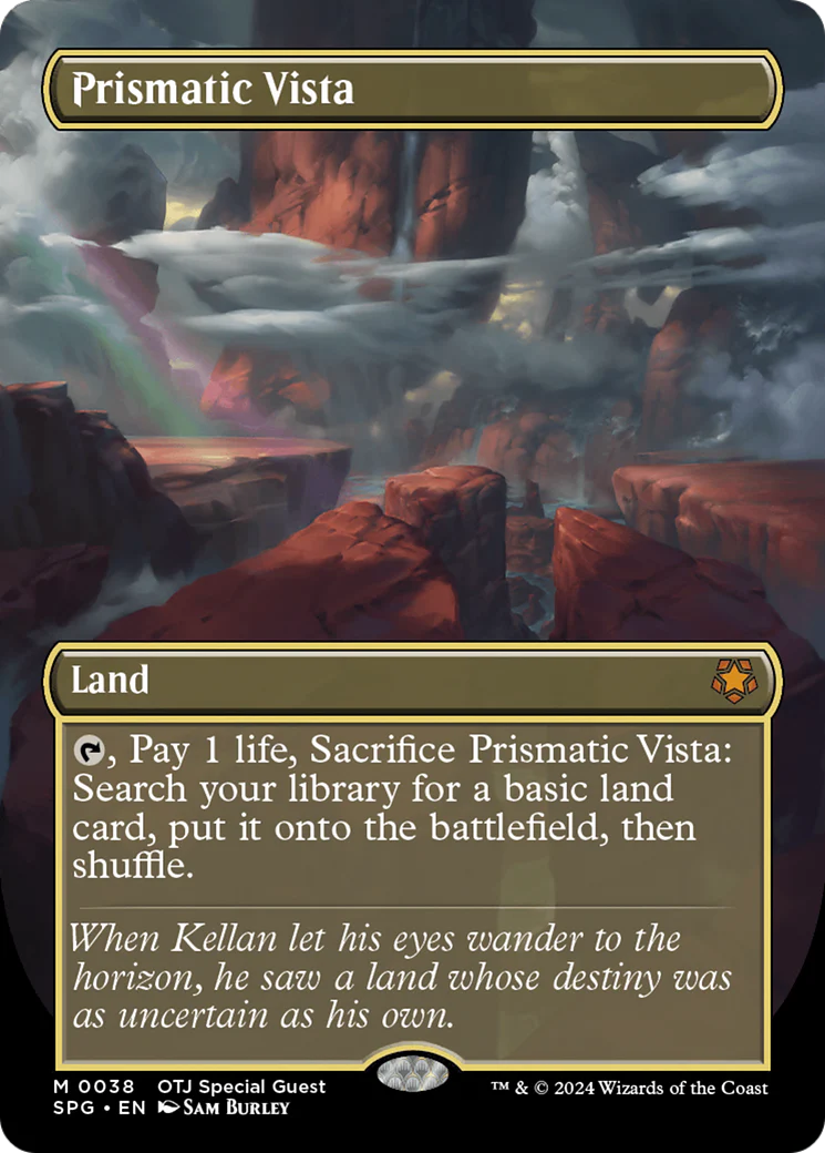 FOIL Prismatic Vista (Borderless) (SPG-038) - Special Guests - Magic The Gathering