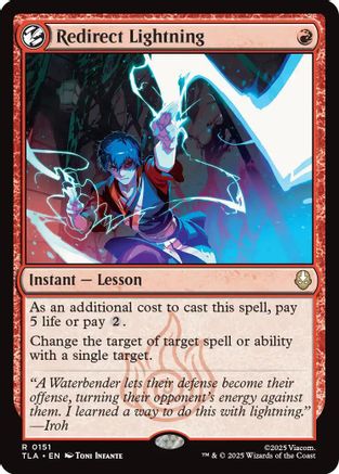 FOIL Redirect Lightning (TLA-151) - Avatar: The Last Airbender - Magic The Gathering