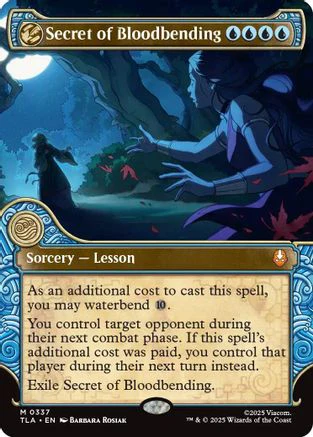 FOIL Secret of Bloodbending (Showcase) (TLA-337) - Avatar: The Last Airbender - Magic The Gathering