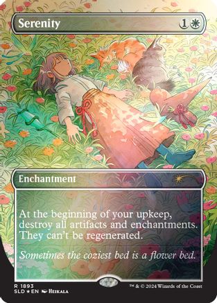 FOIL Serenity (Rainbow Foil) (SLD-1893) - Secret Lair Drop Series - Magic The Gathering