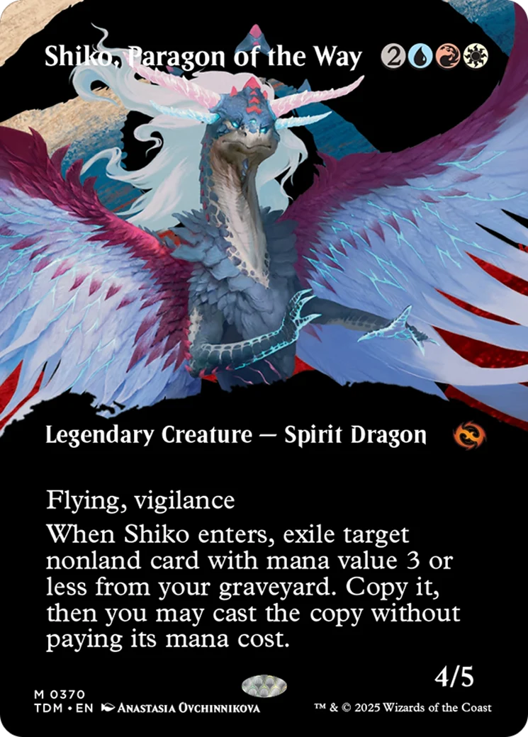 FOIL Shiko, Paragon of the Way (TDM-370) - Tarkir: Dragonstorm - Magic The Gathering