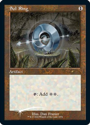 FOIL Sol Ring (Retro Frame) (Foil Etched) (SLD-1074) - Secret Lair Drop Series - Magic The Gathering