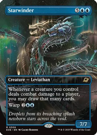 FOIL Starwinder (0306) (Borderless) (EOE-306) - Edge of Eternities - Magic The Gathering