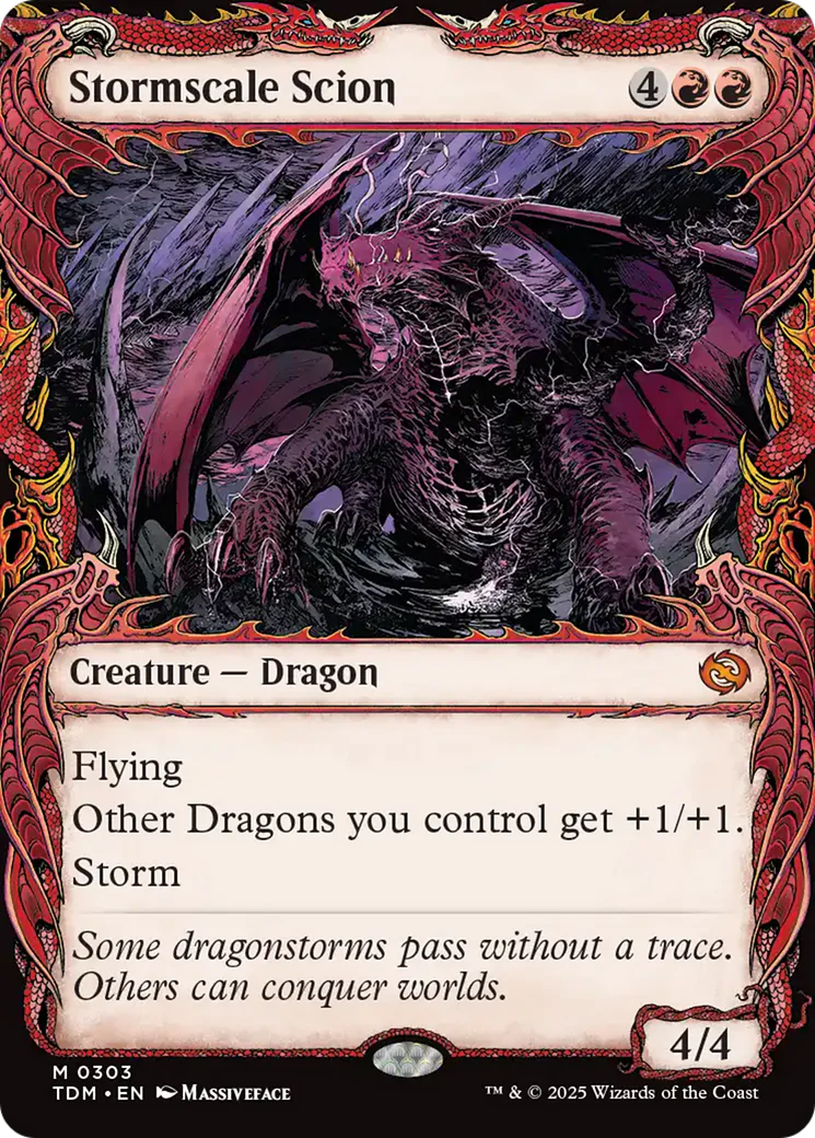FOIL Stormscale Scion (TDM-303) - Tarkir: Dragonstorm - Magic The Gathering
