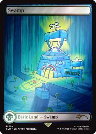 FOIL Swamp (1941) (Rainbow Foil) (SLD-1941) - Secret Lair Drop Series - Magic The Gathering