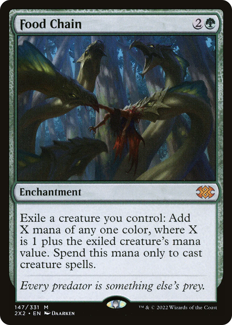 FOIL Food Chain (2X2-147) - Double Masters 2022 - Magic The Gathering