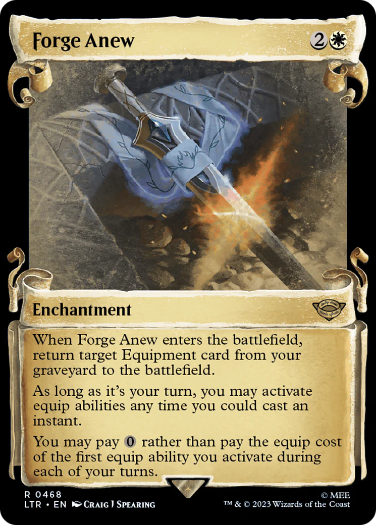 Forge Anew (Showcase Scrolls) (LTR-468) - The Lord of the Rings: Tales of Middle-earth - Magic The Gathering