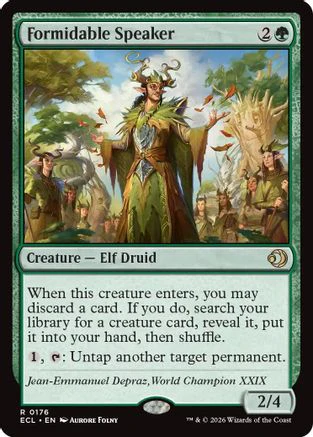 Formidable Speaker (ECL-176) - Lorwyn Eclipsed - Magic The Gathering
