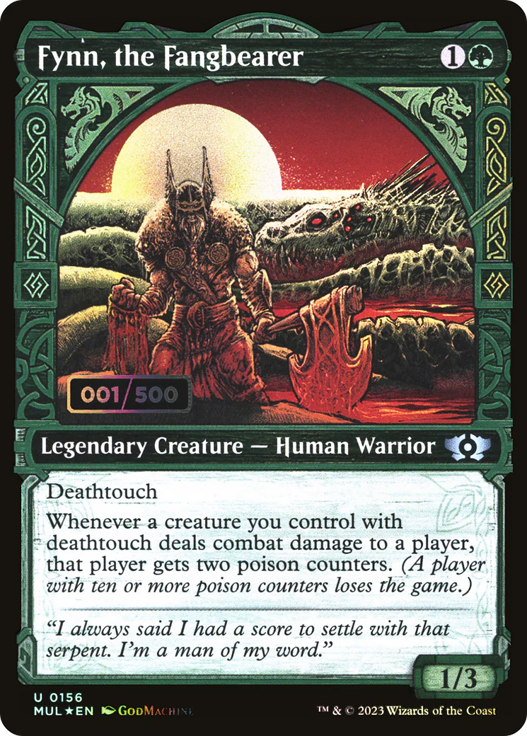 FOIL Fynn, the Fangbearer (Serial Numbered) (MUL-156) - Multiverse Legends - Magic The Gathering