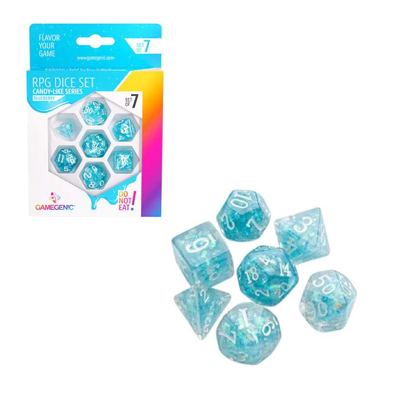 Gamegenic Candy-like Series Blueberry RPG Dice Set (7pcs) - Image 2