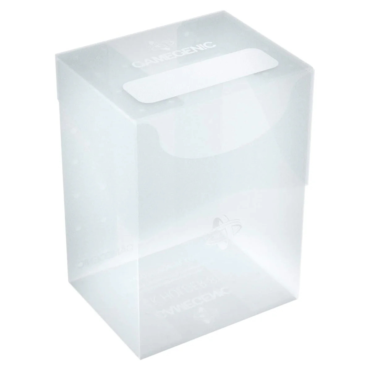Gamegenic Deck Holder Holds 80 Sleeves Deck Box Clear
