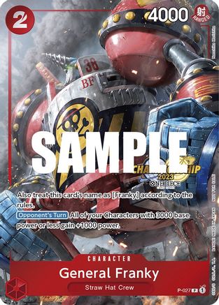 General Franky (CS 2023 Event Pack) (P-027) - One Piece Promotion Cards
