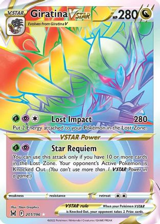 Giratina VSTAR 201/196 - Pokemon Lost Origin Holofoil