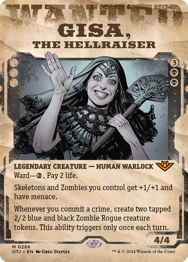 Gisa, the Hellraiser (OTJ-288) - Outlaws of Thunder Junction - Magic The Gathering