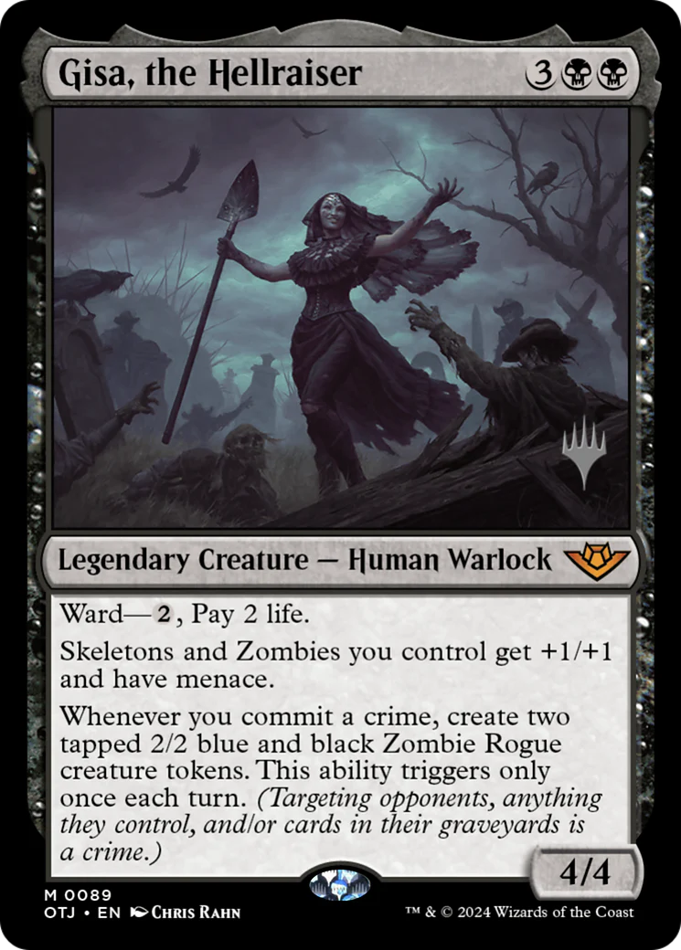 FOIL Gisa, the Hellraiser (PPOTJ-89P) - Outlaws of Thunder Junction Promos - Magic The Gathering