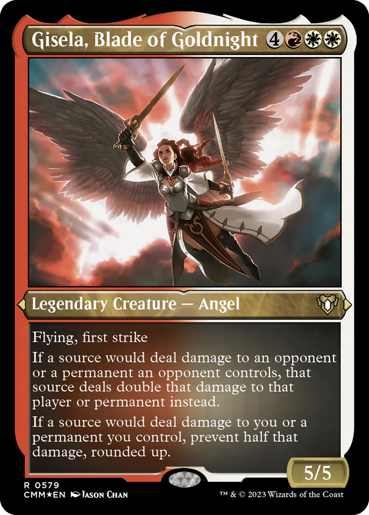 ETCHED FOIL Gisela, Blade of Goldnight (CMM-579) - Commander Masters - Magic The Gathering