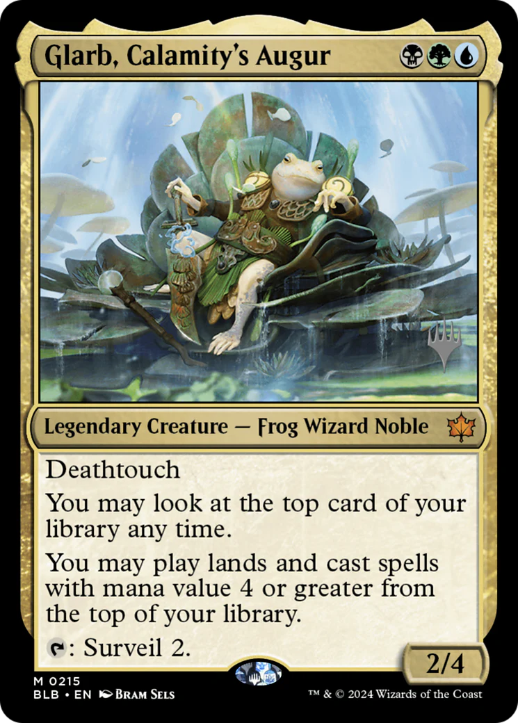 FOIL Glarb, Calamity's Augur (PPBLB-215) - Bloomburrow Promos - Magic The Gathering